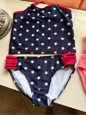 The Children's Place Blue and Red Swimwear